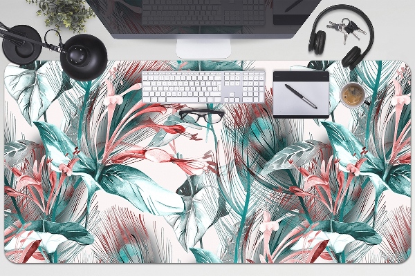 Sottomano da scrivania Disegno Tropicale