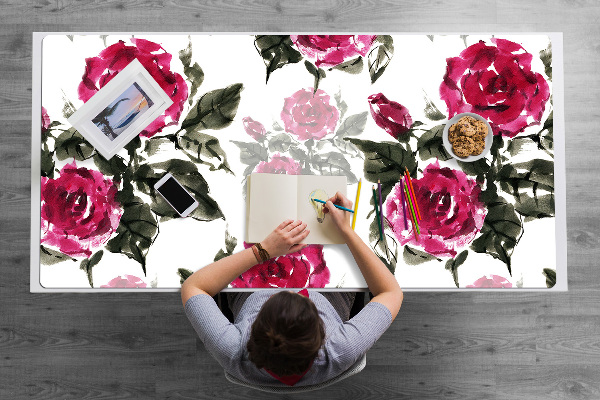 Sottomano da scrivania Rose Dipinte
