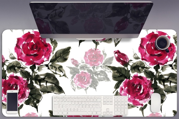 Sottomano da scrivania Rose Dipinte