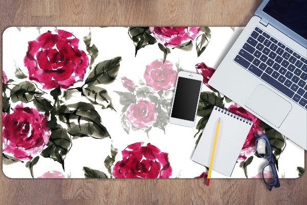 Sottomano da scrivania Rose Dipinte
