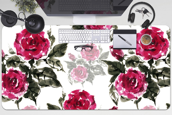Sottomano da scrivania Rose Dipinte