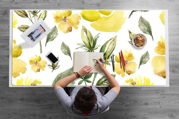 Tappetino da scrivania Fiori Gialli