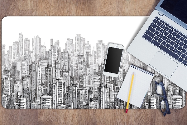 Sottomano da scrivania Città In Bianco E Nero