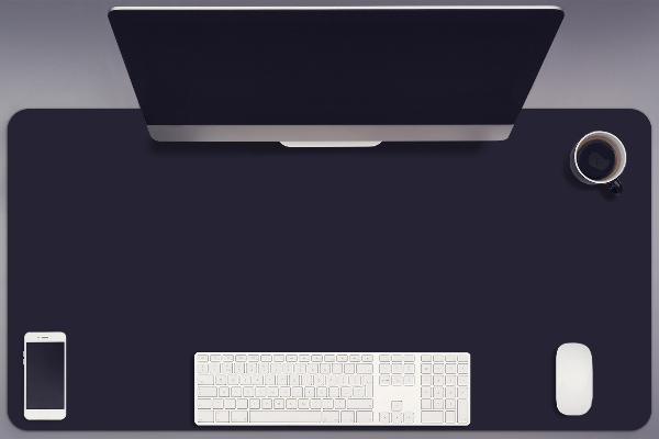 Sottomano da scrivania Blu Navy