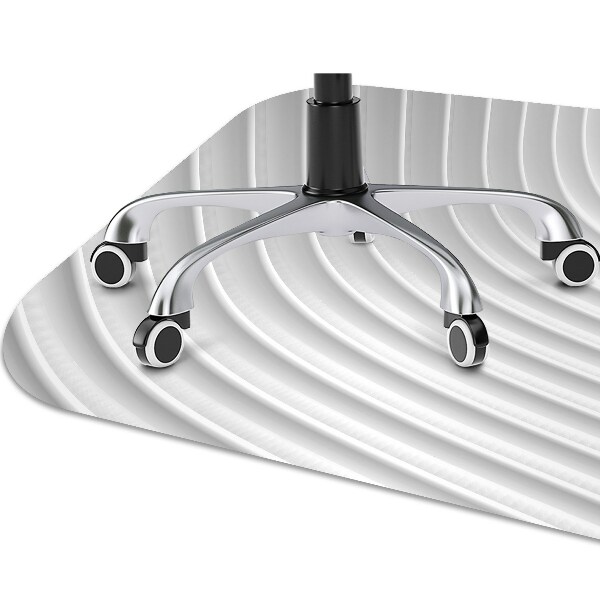 Tappeto salvapavimento Scanalature Bianche
