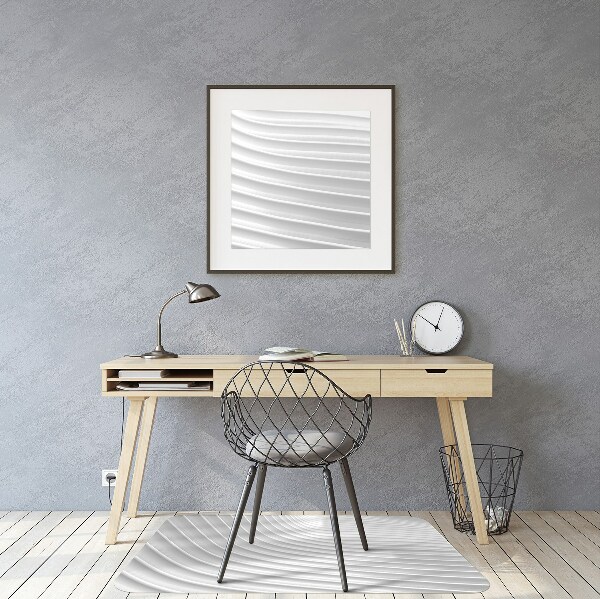 Tappeto salvapavimento Scanalature Bianche