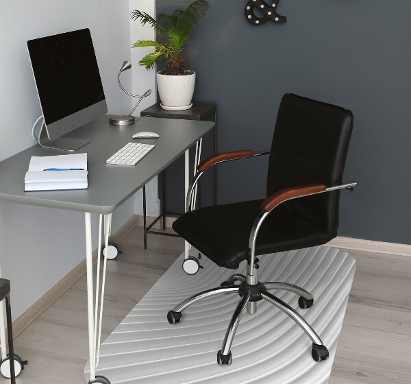 Tappeto salvapavimento Scanalature Bianche
