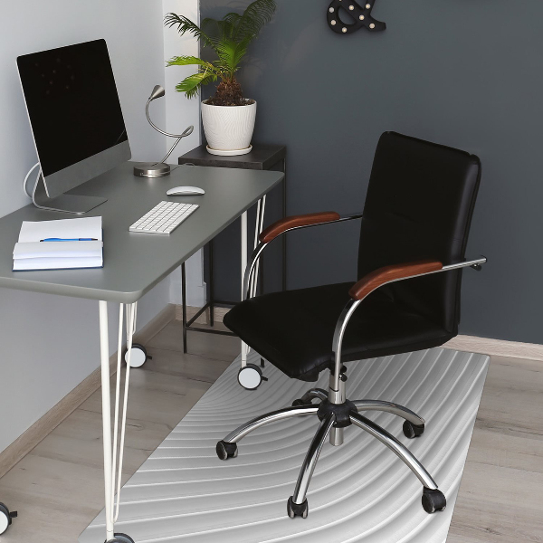 Tappeto salvapavimento Scanalature Bianche
