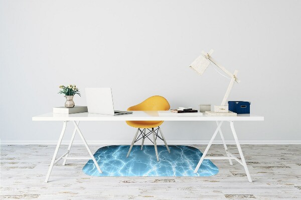 Tappeto per sedia con ruote Lampo Blu
