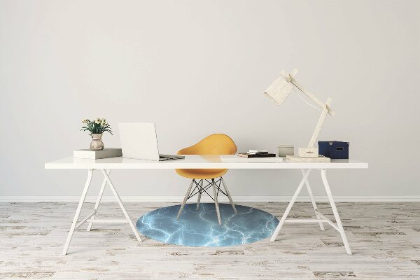 Tappeto per sedia con ruote Lampo Blu