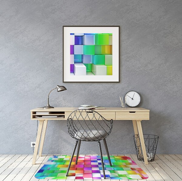 Tappeto sedia ufficio Astrazione Colorata