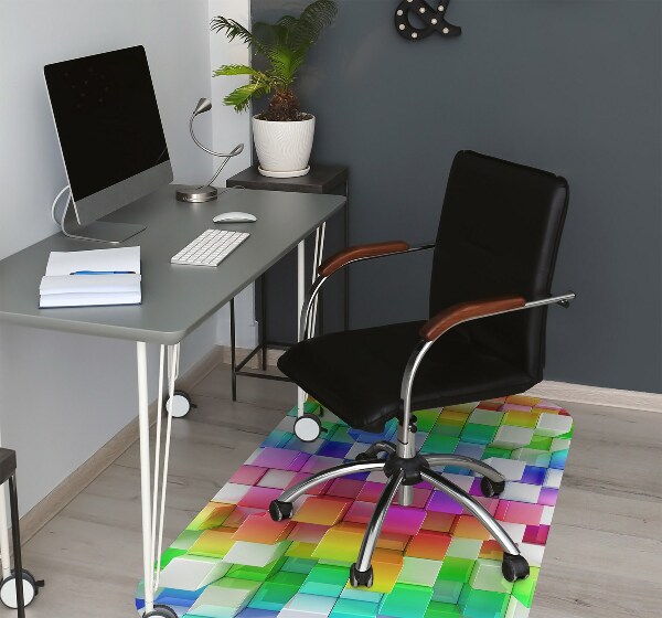 Tappeto sedia ufficio Astrazione Colorata
