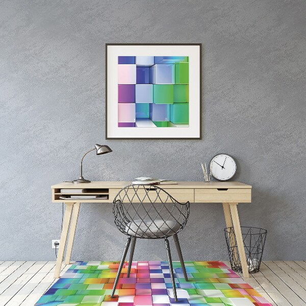 Tappeto sedia ufficio Astrazione Colorata