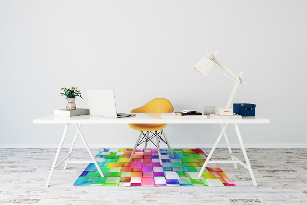 Tappeto sedia ufficio Astrazione Colorata