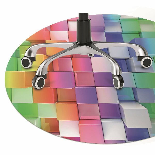 Tappeto sedia ufficio Astrazione Colorata
