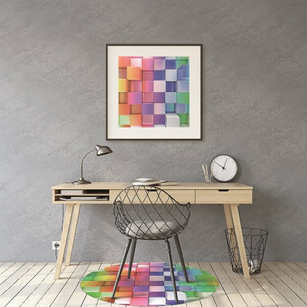 Tappeto sedia ufficio Astrazione Colorata