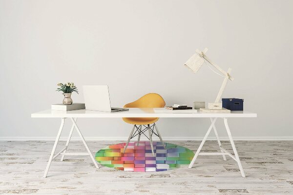 Tappeto sedia ufficio Astrazione Colorata