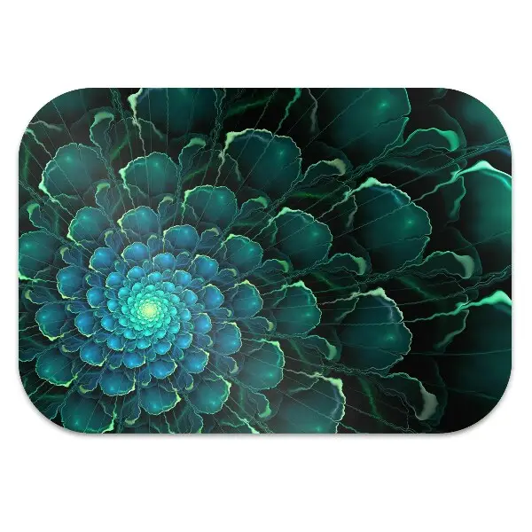 Tappeto per sedia con ruote Fiore Verde