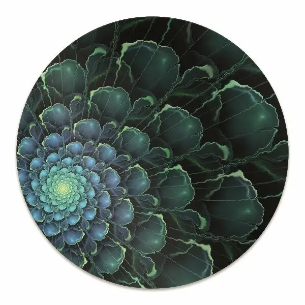 Tappeto per sedia con ruote Fiore Verde