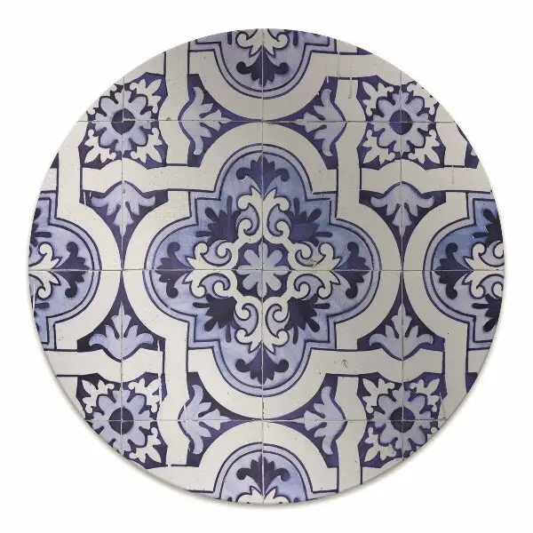 Tappeto per sedia con ruote Piastrelle Blu