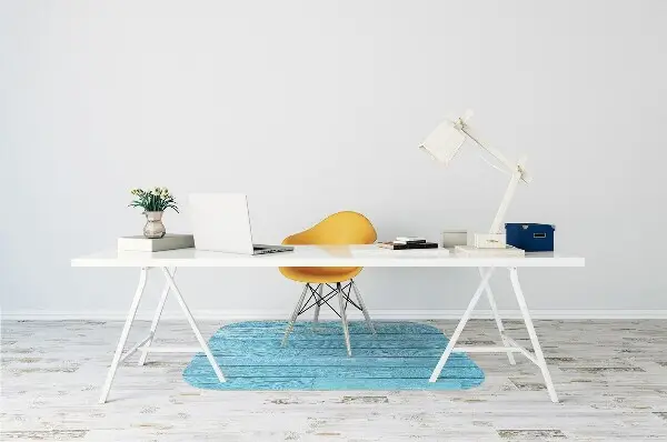 Tappeto per sedia con ruote Schede Blu