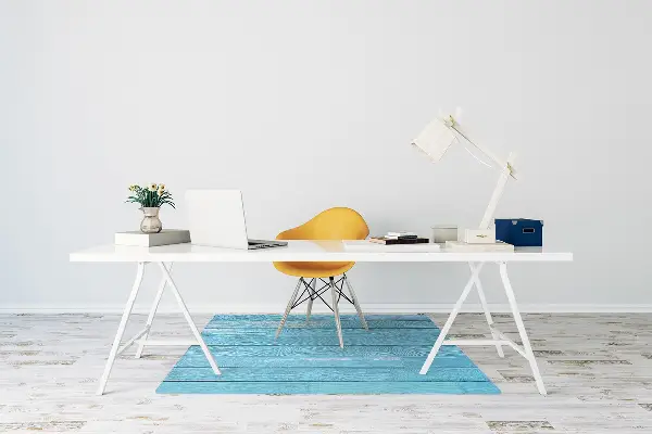 Tappeto per sedia con ruote Schede Blu