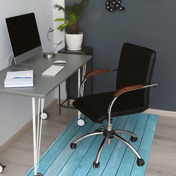 Tappeto per sedia con ruote Schede Blu