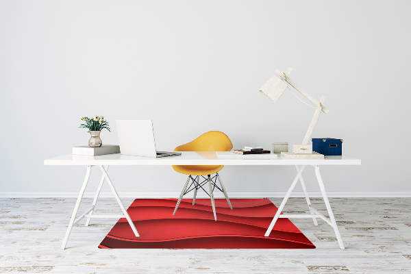 Tappeto sedia ufficio Astrazione Rossa
