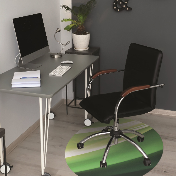 Tappeto per sedia con ruote Astrazione Verde