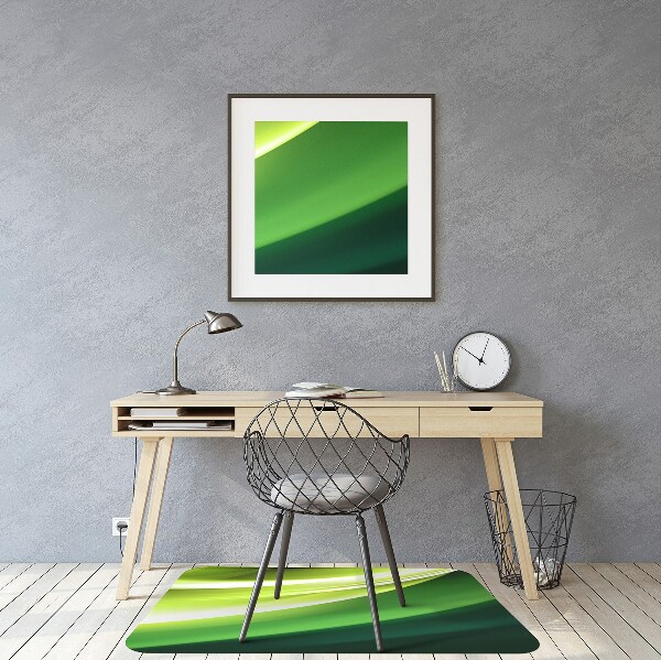 Tappeto per sedia con ruote Astrazione Verde
