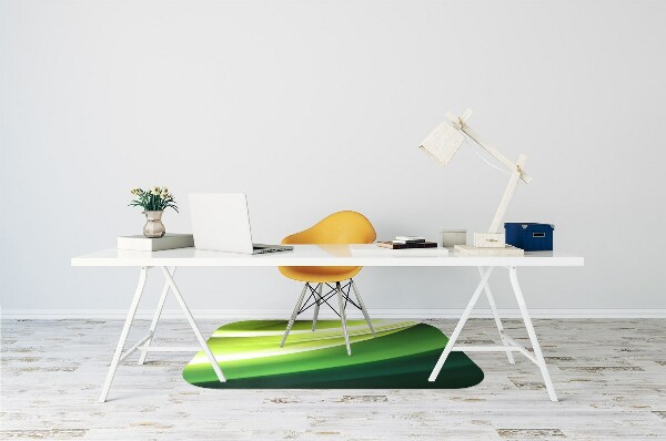 Tappeto per sedia con ruote Astrazione Verde