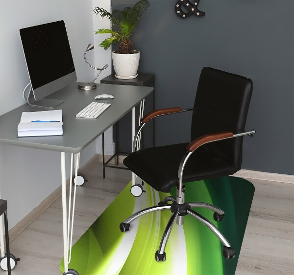 Tappeto per sedia con ruote Astrazione Verde