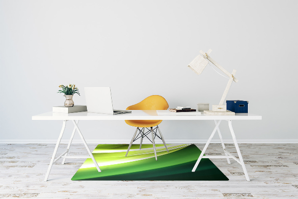 Tappeto per sedia con ruote Astrazione Verde
