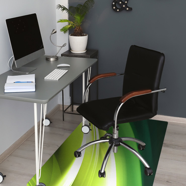 Tappeto per sedia con ruote Astrazione Verde