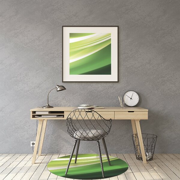 Tappeto per sedia con ruote Astrazione Verde