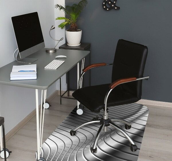 Tappeto per sedia con ruote Metallico