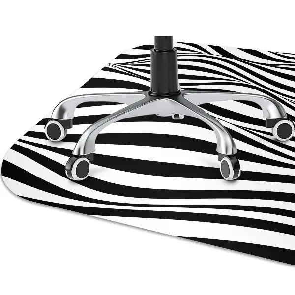 Tappeto salvapavimento Onde In Bianco E Nero