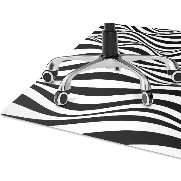 Tappeto salvapavimento Onde In Bianco E Nero