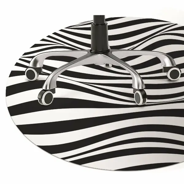 Tappeto salvapavimento Onde In Bianco E Nero