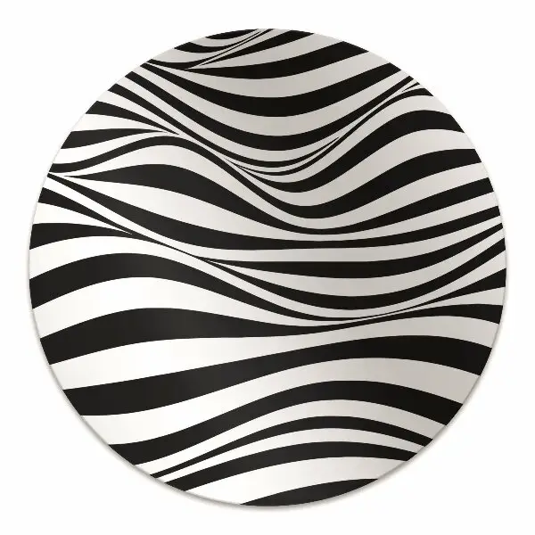 Tappeto salvapavimento Onde In Bianco E Nero
