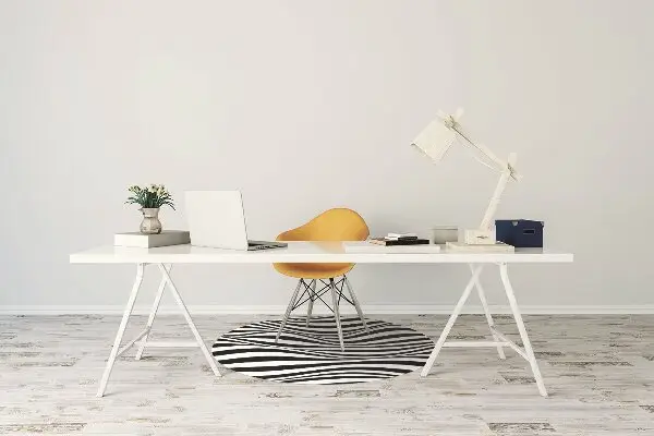 Tappeto salvapavimento Onde In Bianco E Nero