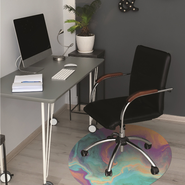 Tappeto per sedia con ruote Motivi Colorati
