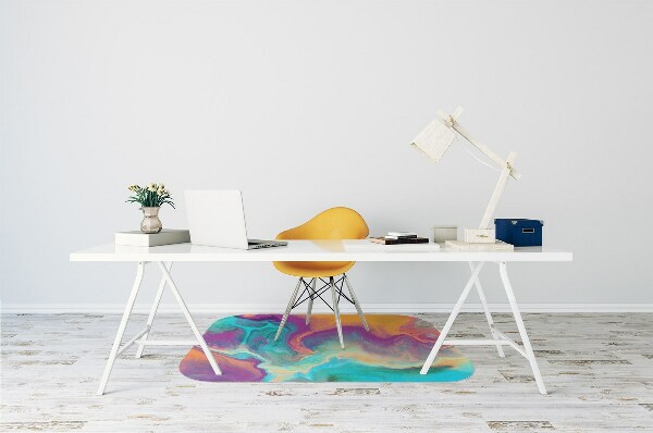 Tappeto per sedia con ruote Motivi Colorati