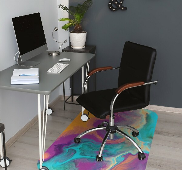 Tappeto per sedia con ruote Motivi Colorati