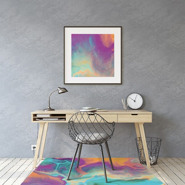 Tappeto per sedia con ruote Motivi Colorati