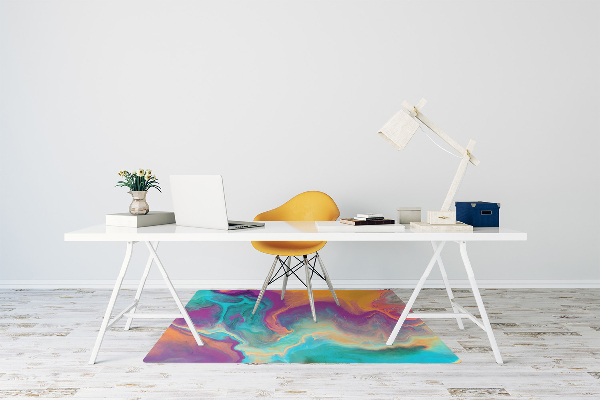 Tappeto per sedia con ruote Motivi Colorati