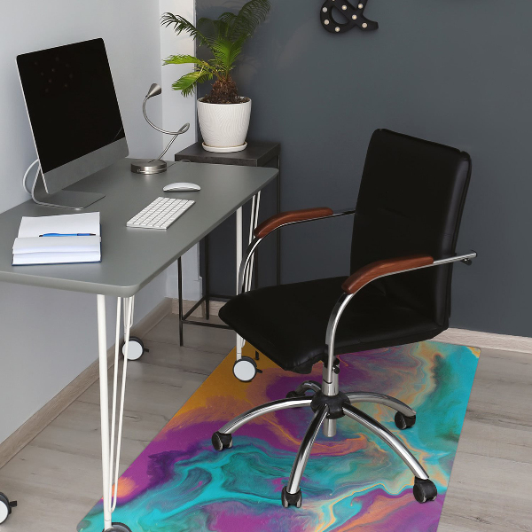Tappeto per sedia con ruote Motivi Colorati