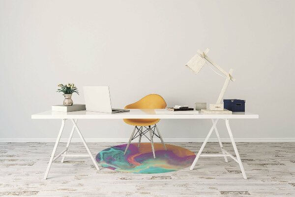 Tappeto per sedia con ruote Motivi Colorati