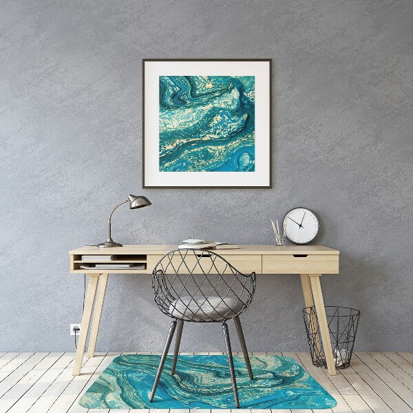 Tappeto salvapavimento Astrazione Blu