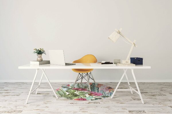Tappeto per sedia con ruote Fiori Di Cactus